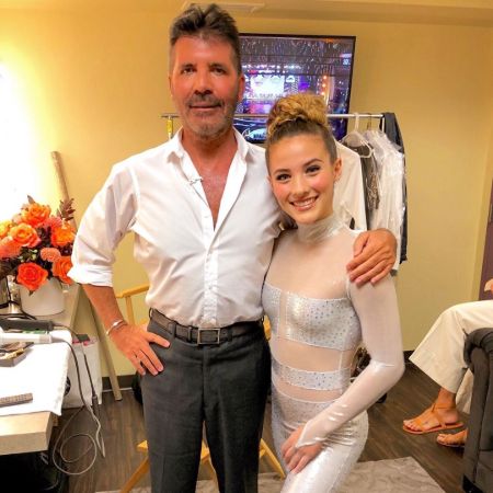 Sofie and Simon posing for a picture at the America's Got Talent. Know more about her age, videos, and YouTube